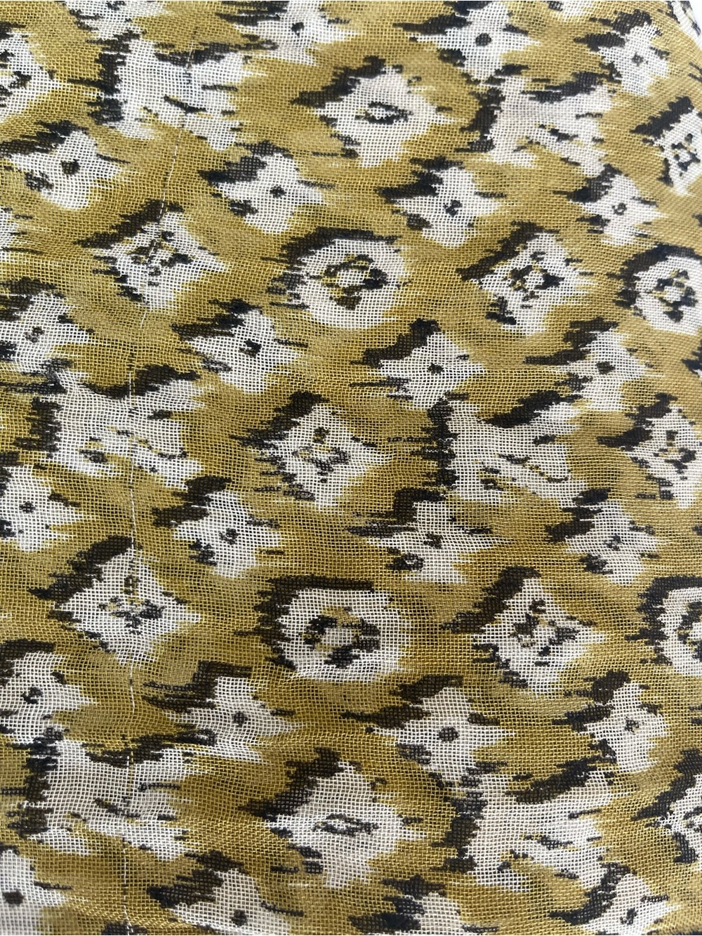 Louis Vuitton Moutard Monogram Etole Ikat Shawl - Picture 10 of 12